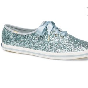 NEW Keds Blue Glitter Sneakers